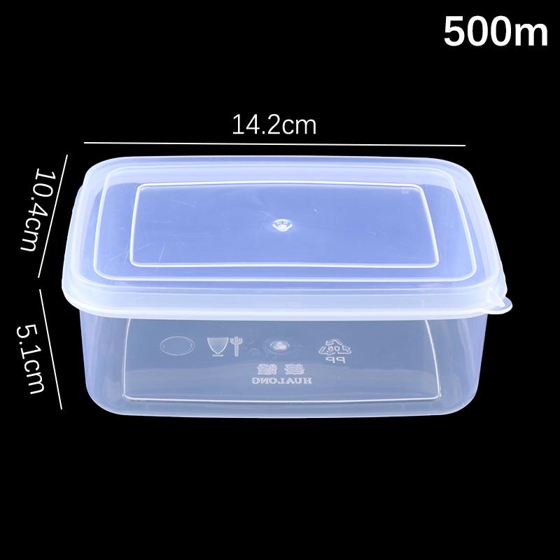 

300/500 мл Прозрачный пластиковый прямоугольный контейнер для хранения, Специальный для холодильника, Герметичный, Пищевой, Кухонный контейнер для хранения A2