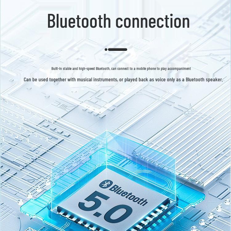 Smart Acoustic Kazoo with Bluetooth & Built-In Sound Card - Play Music Instantly белый