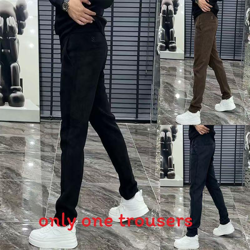Athleisure Pants For Men With High Elastic Cotton Fabric For Casual Daily Wear