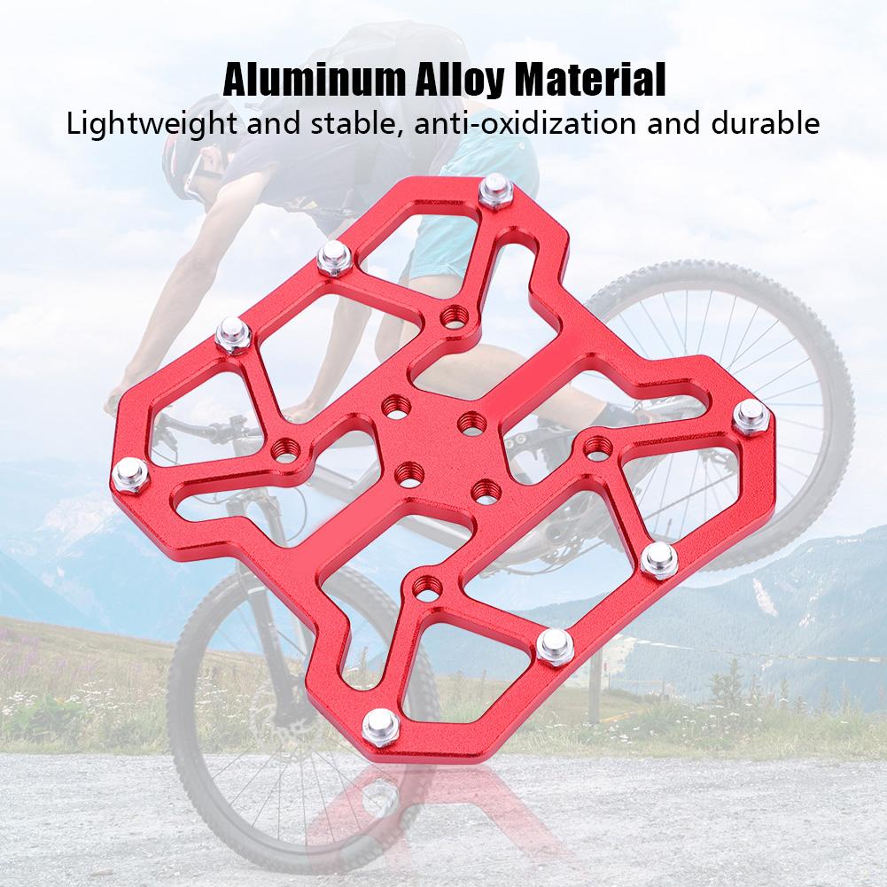 1 Para stopu aluminium Rowerowe Pedały bezwypinane Adaptery do (czarny)
