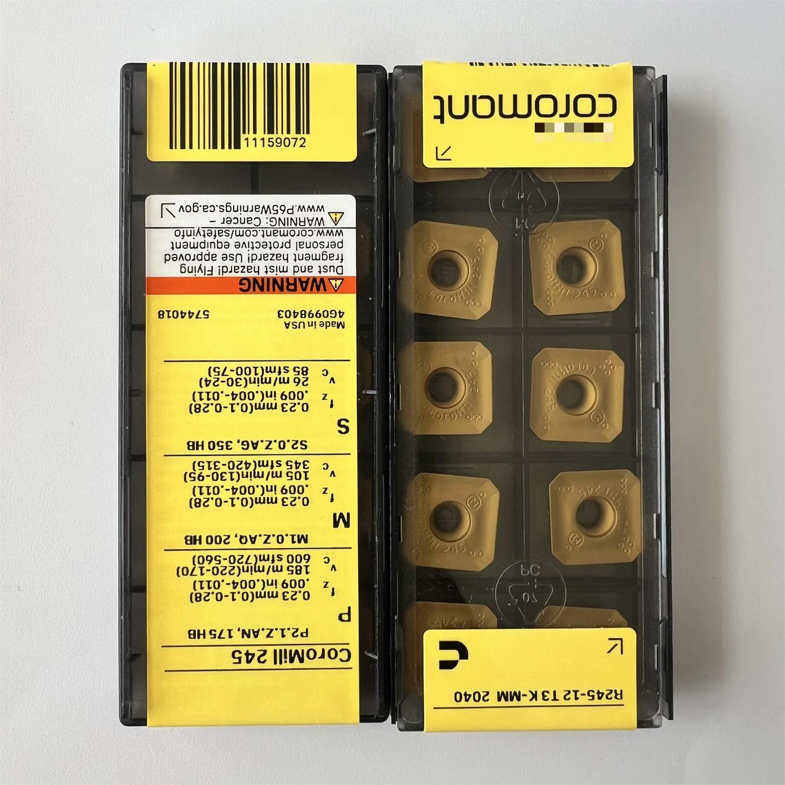 

R245-12T3K-MM 2040 / Industrial indexable Carbide Inserts 10 Pcs