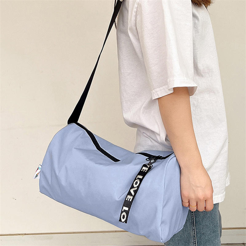 Unisex Large Capacity Travel Duffel Bag Foldable Fitness Gym Shoulder Crossbody Bag Casual Sports Training Bag