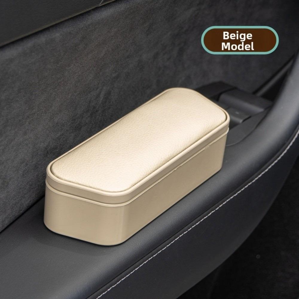 

Adjustable Height Car Armrest Storage Container Multifunctional Car Elbow Rest Box Car Interior бежевый