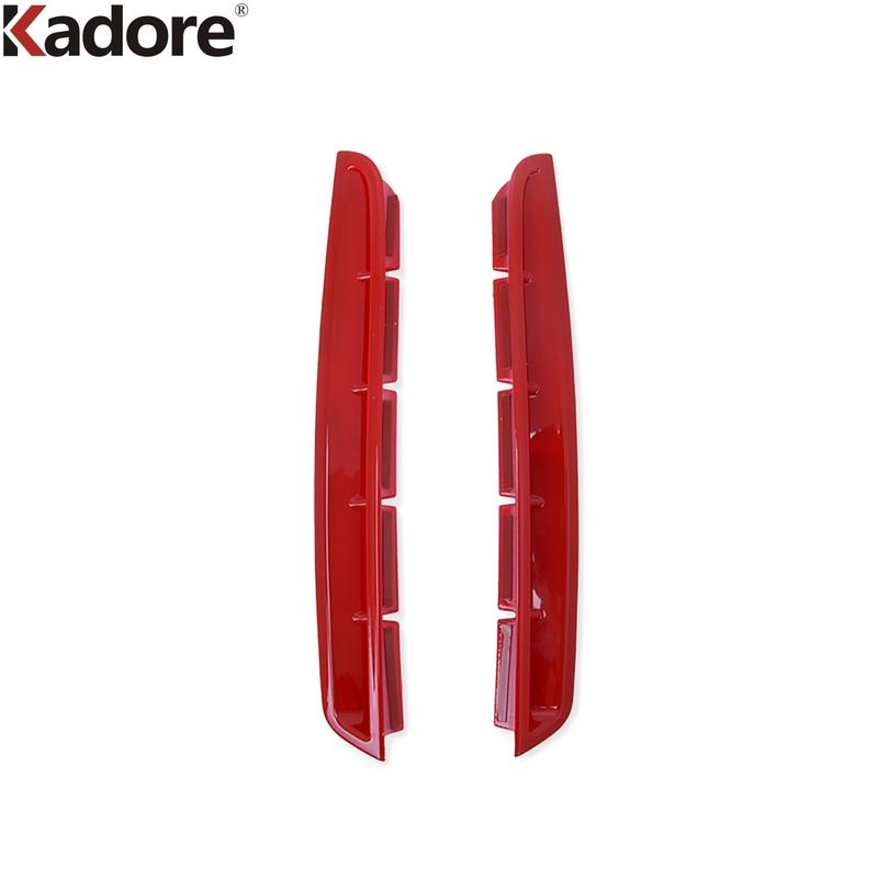Accessories For Hyundai Palisade 2024 Carbon Fiber Car Front Fog Light Lamp Eyebrow Cover Trim Foglight Eyelid Molding Trim