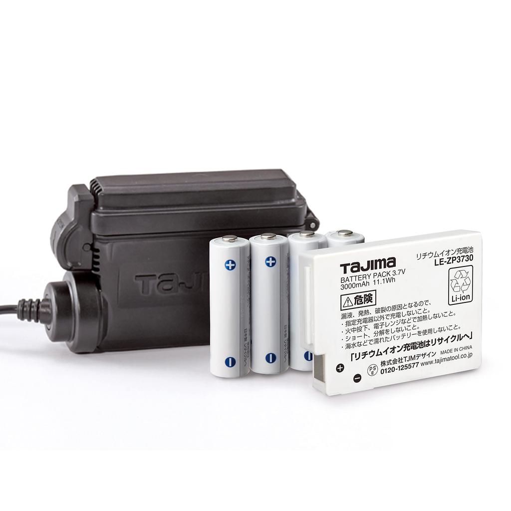 TJM Design Tajima LED Headlights with Keep Maintain Brightness Until Battery Boost Up To and Include a Rechargeable Battery with Both Rechargeable and