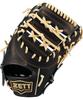 ZETT Neo Status First Base Mitt for Youth Softball B BJFB70513N Baseball, Black/Pastel (1932)