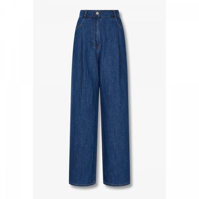 Tuck Wrinkle Back Banding Wide Denim  9175362971ar 