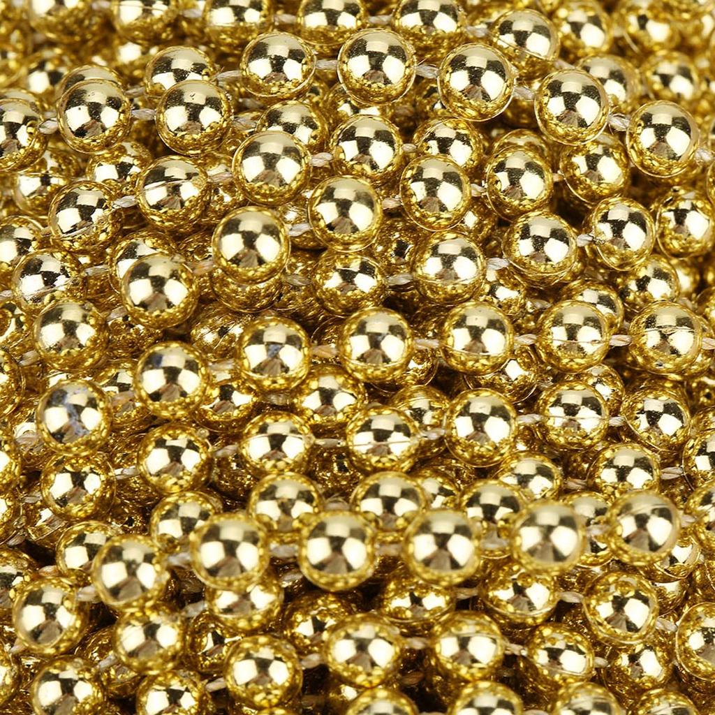 25mCelsiusroll Electroplating Pearl Wire Beads Garland String   Wedding Decoration 6mm(sliver)