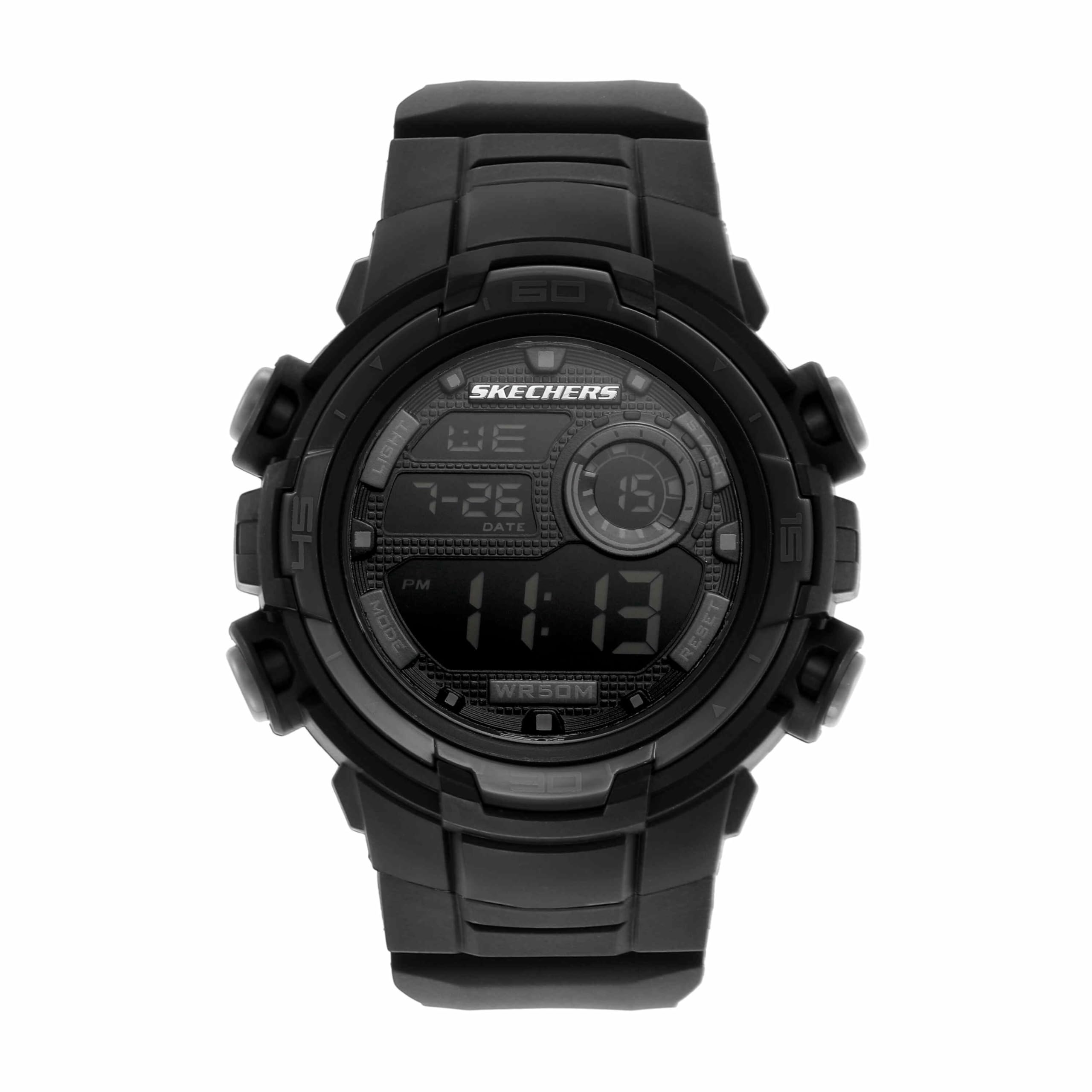 Skechers Digital Polyurethane Watch SR1154 Men s чёрный