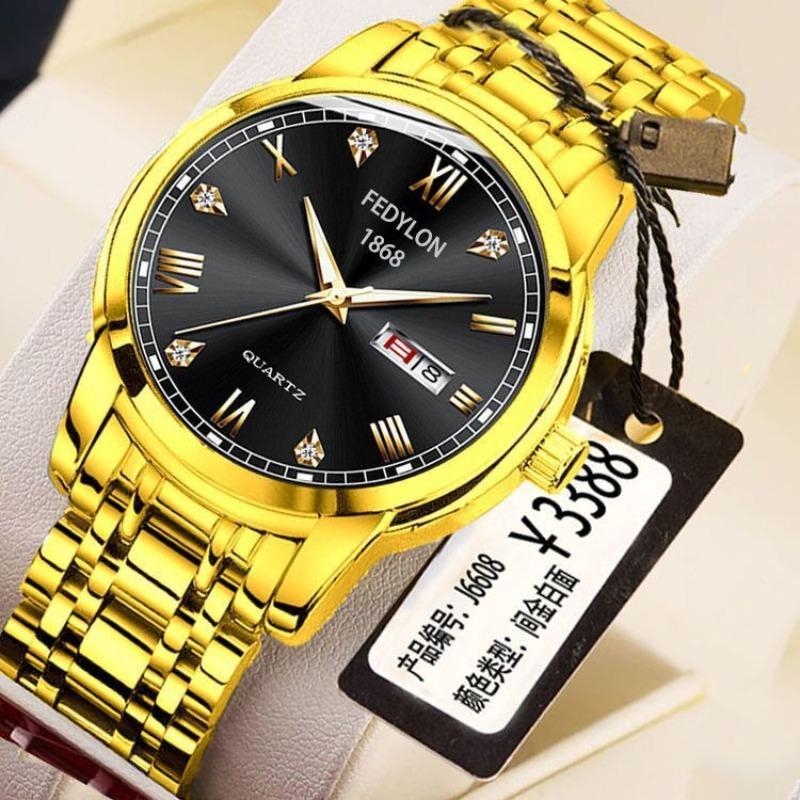 Fatiron Domestic Fashion Business Watch Men's Fully Automatic Non-Mechanical Watch English Calendar Luminous Quartz Watch