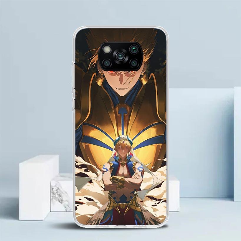 Fate Zero Stay Night Gilgamesh Soft Cover for Xiaomi Poco F7 Ultra X7 X6 X5 Pro M7 Phone Case Redmi 15 15C 13 13C 12 12C 10 10C