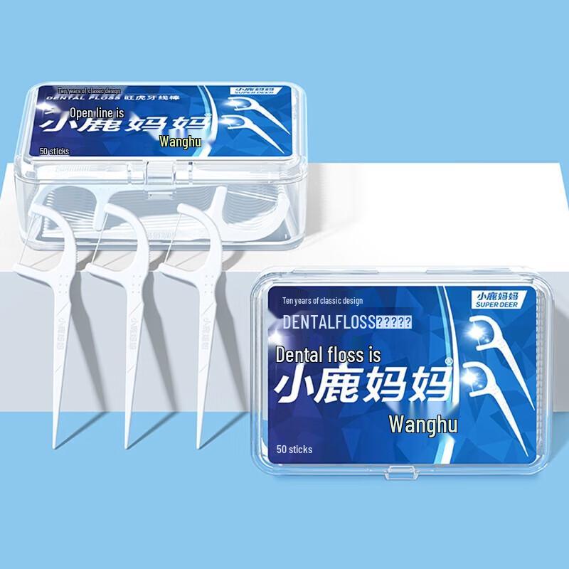 Fawnmum Round Line Dental Floss Picks
