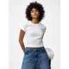 Ribbed Crew Neck T Q
