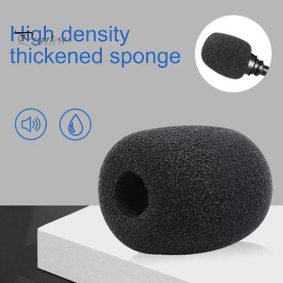 For Recording 10Pcs MIC Windshield Foam Replaceable Wind proof Soft Plosives Reduction Lapel MIC Sponge Cap