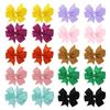 20/40/60Pcs Hair Accessories Grosgrain Ribbon Bows Hair Clips Set For Girl Random Color Bow Hairgripes Headwear