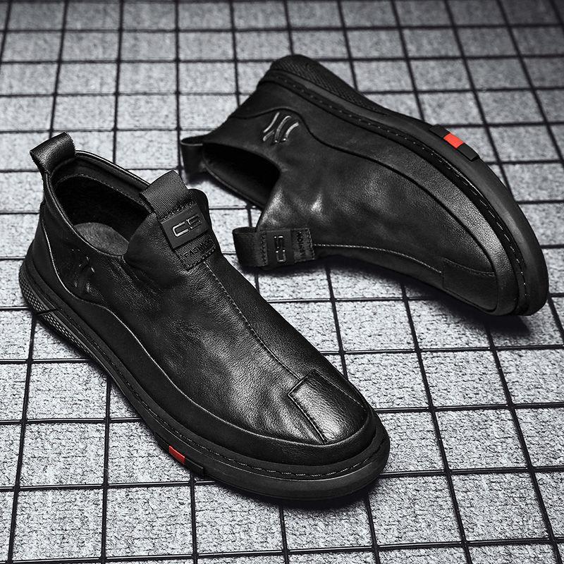 

Мужская обувь, новый комплект весенне-осенней повседневной обуви для ленивых ног, трендовые кроссовки, мужская обувь 39