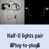Hongqi HS3 PHEV Model 23-25 U-Shaped Light Dragon Whisker Luminous Car Logo Streamer Fender Light.
