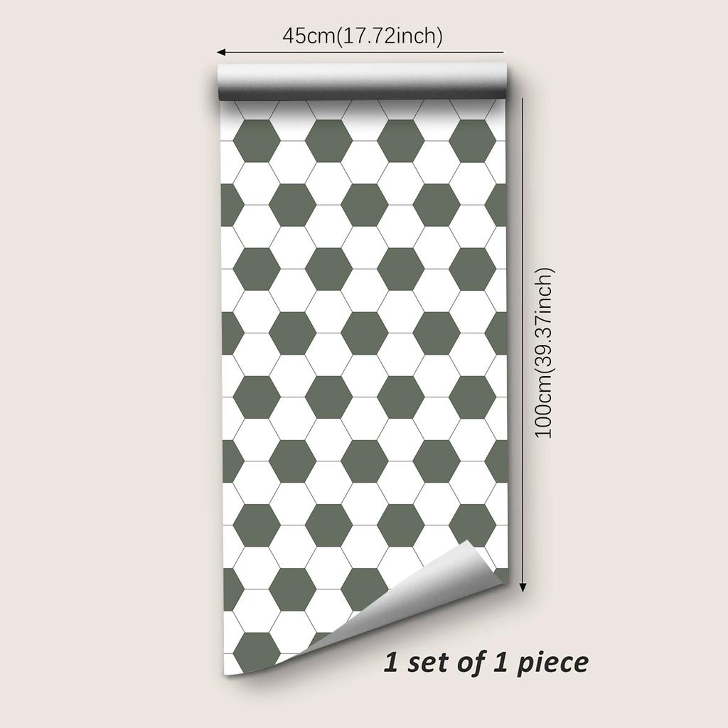 Modern Simple Hexagonal Pattern Peel and Stick Wallpaper Self Adhesive Contact Paper Removable Waterproof Wallpaper For Furniture Renovation