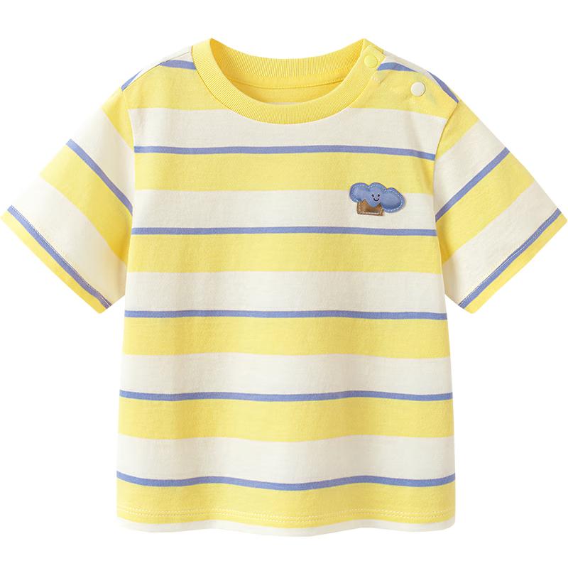 Mini Balabala Kids  Pure Cotton Striped T-Shirt 120