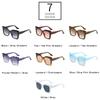 Fashion Oversized Cat Eye Sunglasses Women Fashion Colorful Leopard Eyewear Shades UV400 Men Square Gradient Sun Glasses EMA