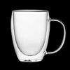 Zhenqi Goose Egg Double Wall Glass Mug with Handle