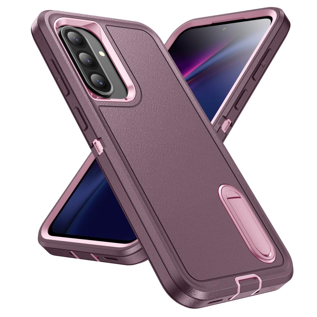 Samsung Galaxy A56 All-around Silicone Holder Phone Case Comfortable Skin Friendly Anti Drop Fingerprint Phone Protection Case