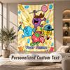 Mr. Men & Little Miss Tapestry, Personalized Custom Text, Wall Hanging Tapestry For Living Room Home Wall Decor