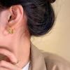 Niche High-end Sense Irregular Metal Stud Earrings Women's Year New Trendy Cold Wind Earrings Versatile Earrings