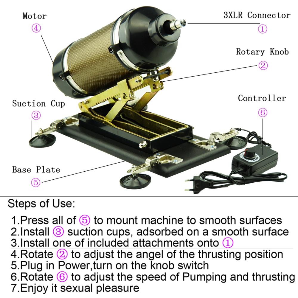 Voor Vrouwen Vibrator Sex Machine ,3XLR Connector,Butt Plug,Dildo, Voeding Speelgoed Voor Volwassenen Vibrator Voor Man