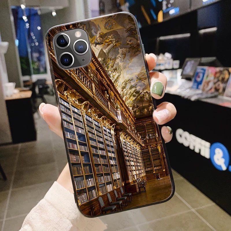 Library Books Card Phone Cover For Iphone 12pro 13pro 11pro Max 5s SE 2020 6splus 7 8plus X Xr Xsmax 12mini 13mini Cases Coque