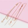 Exquisite Russian 585 Purple Gold Fringed Star Earrings Ins Small Fresh Korean Version Rose Gold Plated Colored Gold Earrings