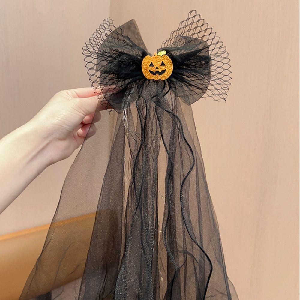 

Ghost Halloween Hairband Veils Luminous Mesh Hair Band Fashion Halloween Hair Hoop Girls D(Comb)