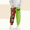 Kids' Fashion Christmas Print Loose-Fit Waistband Casual Sweatpants