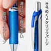 Pentel EnerGel Ballpoint Gel Silver 10 Pens Pen, Ink, Retractable, 0.7mm, Barrel, Blue,