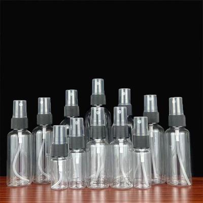 Spot 50 100ml transparente PET-Sprühflasche: Tragbare Haushaltsflasche für Alkohol oder Lotion