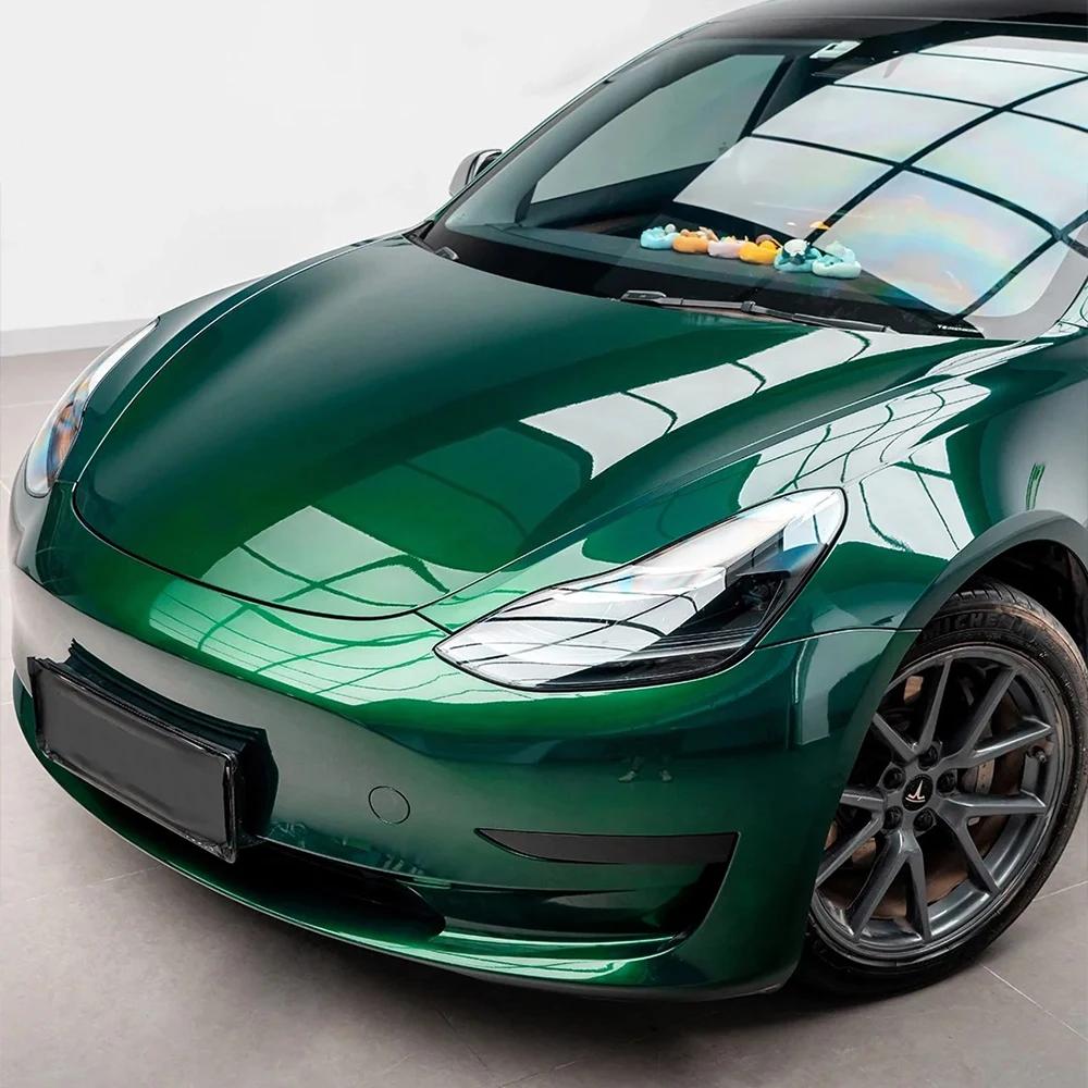 Car Agate Green Metallic Sticker Self Adhesive Waterproof Vinyl Wrap Film Body Color Change Film for Motorcycle Car Accessories