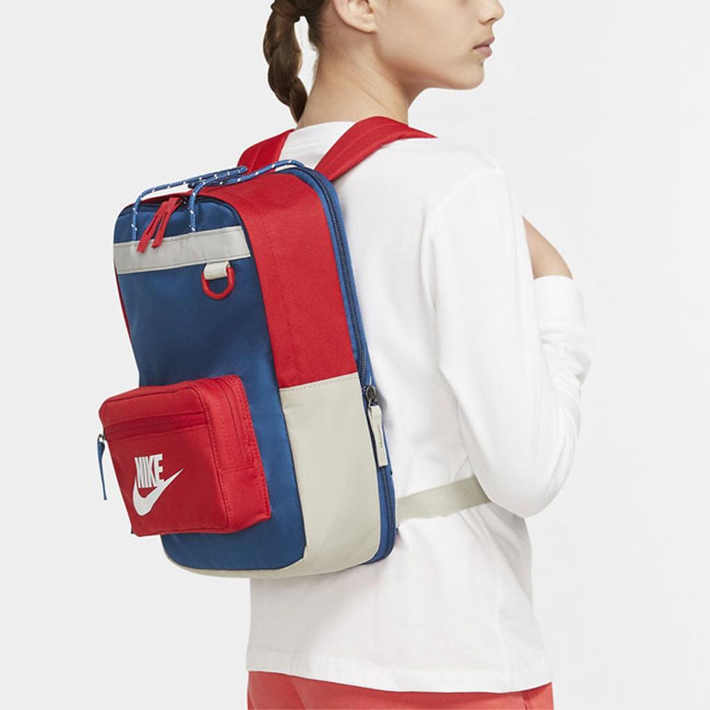 Nike Sports Casual Color Block Fabric Backpack Men Backpacks Navy-Blue BA5927-476