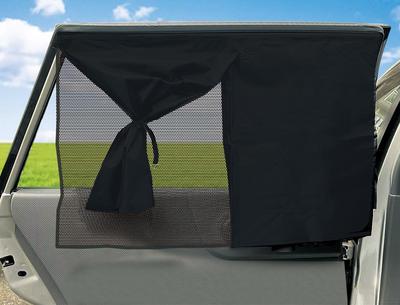 Nippon Body Parts Car Interior Accessories Blackout Mesh Double & Curtains, Rear, Medium, 2-Piece Set, BP-T703