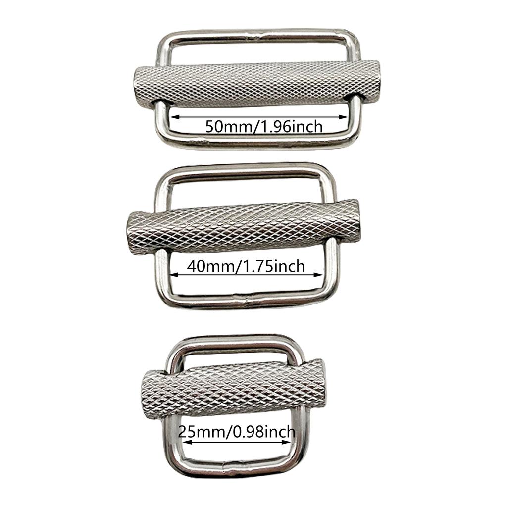 Diving Weight Belt Slide Stopper Stainless Steel Belt Retainer Webbing Harness Belt Retainer Stopper Freediving Parts