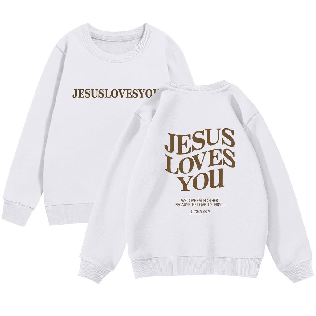 Boy And Girls Round Neck Pullovers For Kids Printed Tops