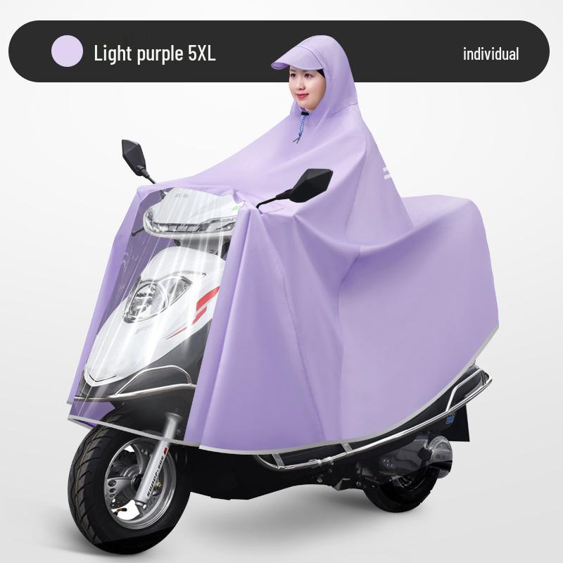 Unisex Electric Car Raincoat: Long, Full-Body, Extra Thick, Waterproof Poncho for Motorcycle Use