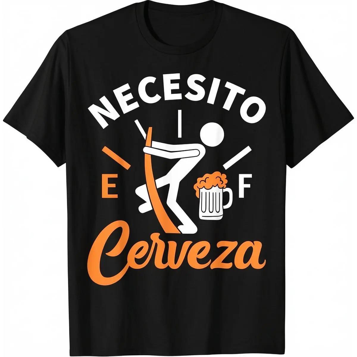 Cotton Necesito Cerveza - I Need Beer Funny Beer Lover T-Shirt 100% Cotton Gift S разноцветный