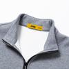 JEEP Men's Fleece-Lined Half-Zip Stand Collar Sweatshirt