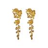 GemChic Damen-Ohrringe, Ohrstecker, Nadel, Blume, Blatt, Quaste, Ohrringe, Tropfen, exquisite, modische Ohrringe, Geburtstag, Weihnachten, Schmuck, Geschenk