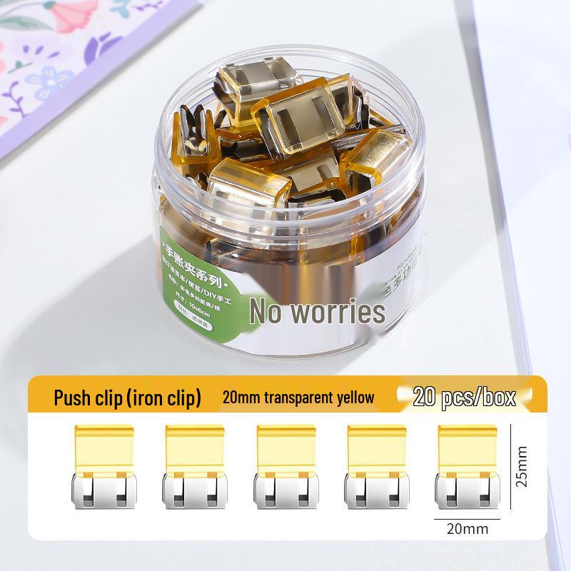 Creative Smooth Metal Book Binding Corner Clip Organizer
