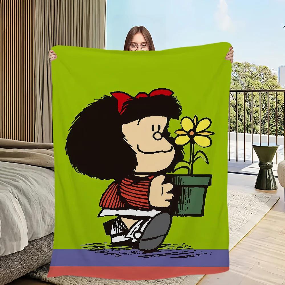 Warm Cozy Flannel Throw Blanket Soft Plush Cartoon Design for Living Room Sofa Bedroom Office Travel  Perfect Gift