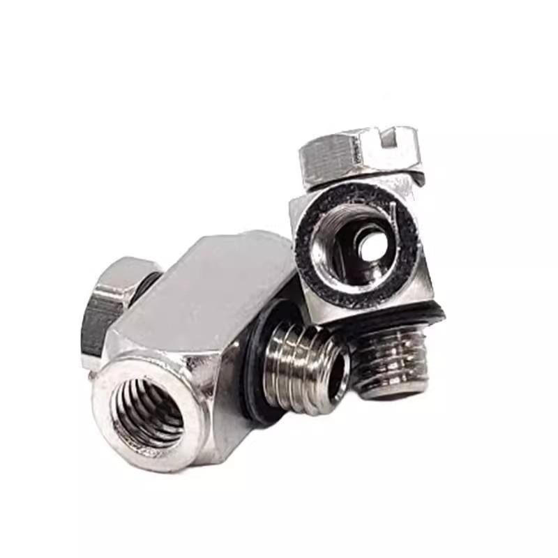 Miniature Metal Pneumatic Quick Connect T-Type Connector