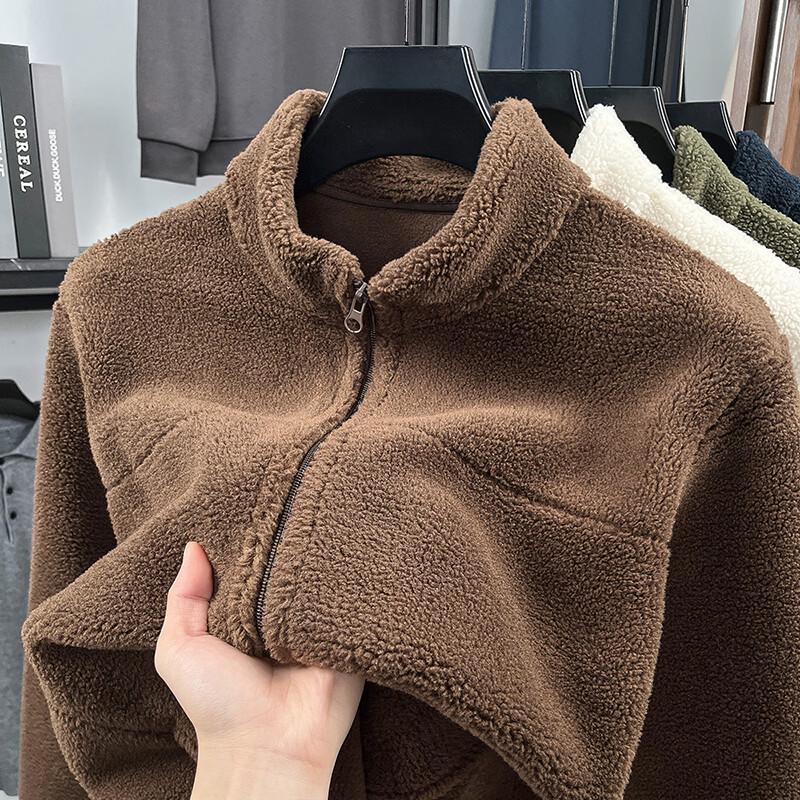 

Firstview Men s Double-Sided Fleece Zippered Jacket 3XL