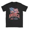 Anniversary USA T Shirt Beach Fashion TShirts Unisex Cotton O Neck Plus Size Tees ShortSleeved Aesthetic Tops
