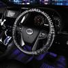 Garcon DAD Steering Cover Royal Steering Cover Gathered Edition Type Monogram Leather S Size Black D.A.D HA273-01